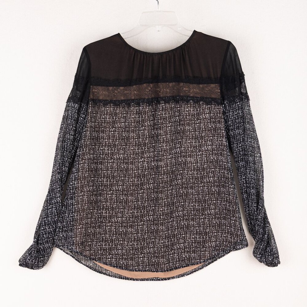 White House Black Market Womens Long Sleeve Blouse